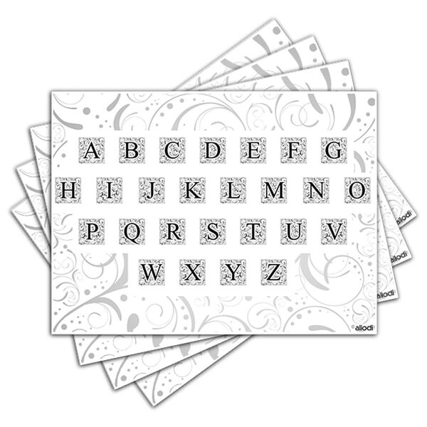 Jogo Americano - Alfabeto Com 4 Peças - 748jo