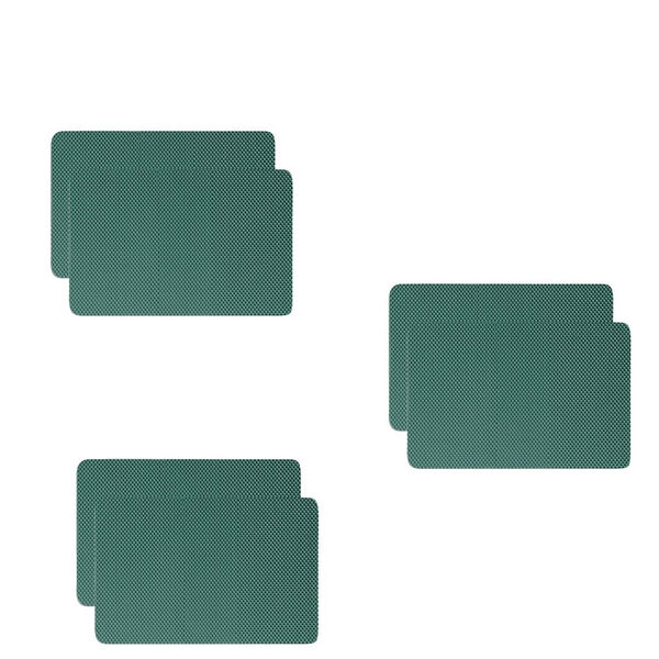 Jogo Americano Antiderrapante  Verde Floresta  6 Peças