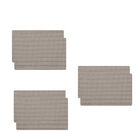 Jogo Americano Antiderrapante - Bege - 6 Peças Com Faqueiro