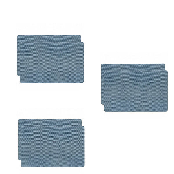 Jogo Americano Antiderrapante - Jeans - 6 Peças Com Faqueiro