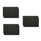 Jogo Americano Antiderrapante - Todos Dias - Preto-  6 Peças