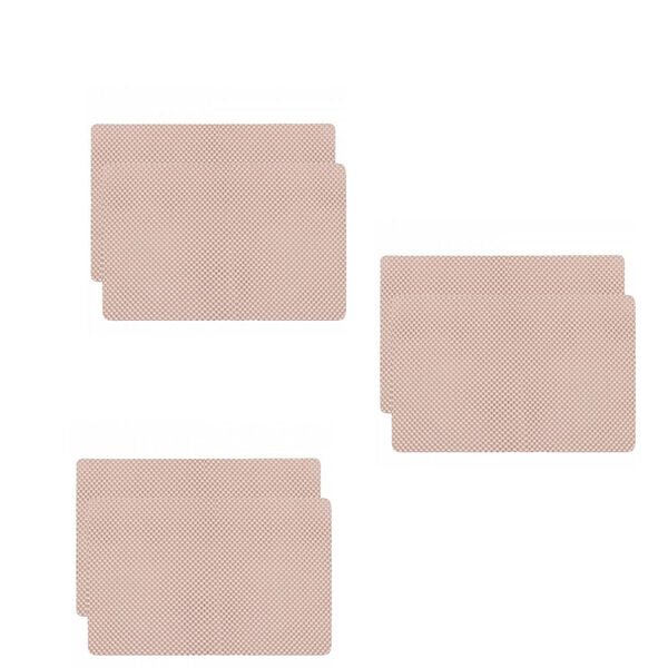 Jogo Americano Antiderrapante Todos Dias Rosa Suave 6 Peças