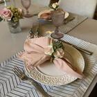 Jogo Americano Avulso Chicago Chevron Silver