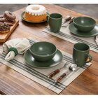 Jogo Americano Avulso Trama Sintetica Design Xadrez Musgo Cop