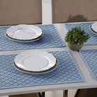 Jogo Americano Azul Agriz Cinza 33x50cm Antiderrapante