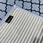 Jogo Americano Azul Agriz Preto 33x50cm Antiderrapante