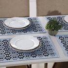 Jogo Americano Azul Triangulos Antiderrapante 2pçs