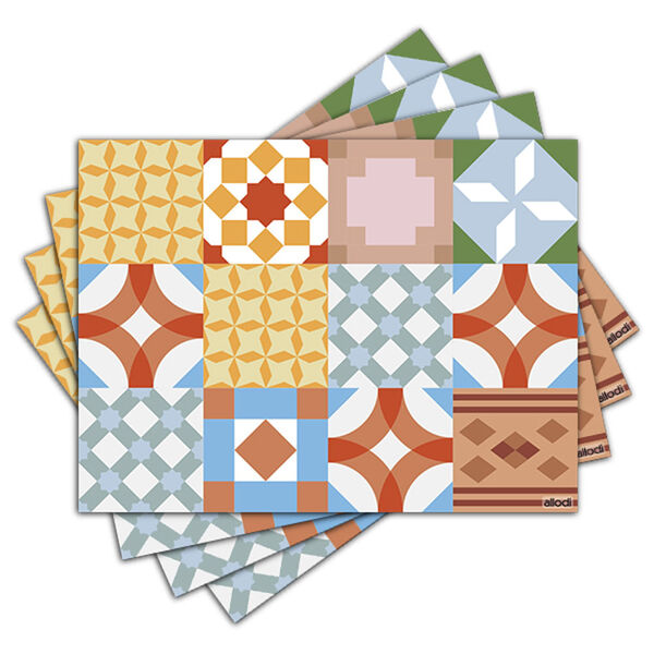 Jogo Americano - Azulejos Com 4 Peças - 1152jo