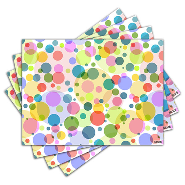 Jogo Americano - Bolinhas Coloridas Com 4 Peças - 217jo