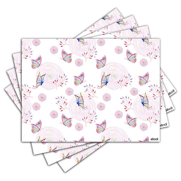 Jogo Americano - Borboletas Com 4 Peças - 880jo