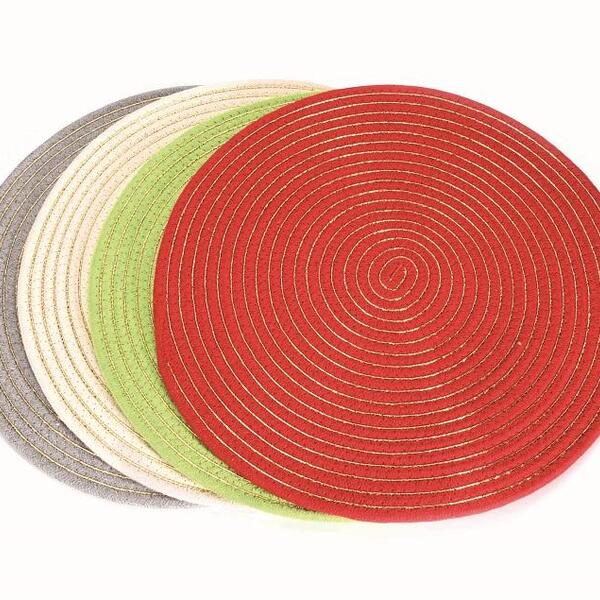 Jogo Americano Caracol Rd Em Poliéster 1pc 38cm Decoração De