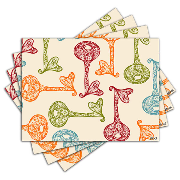 Jogo Americano - Chaves Com 4 Peças - 1003jo