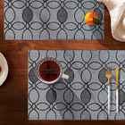 Jogo Americano Chumbo Eclipse Preto 33x50 2pç