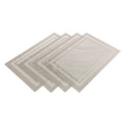 Jogo Americano Cinza Escuro 45x30x1cm 4 Peças Cromus