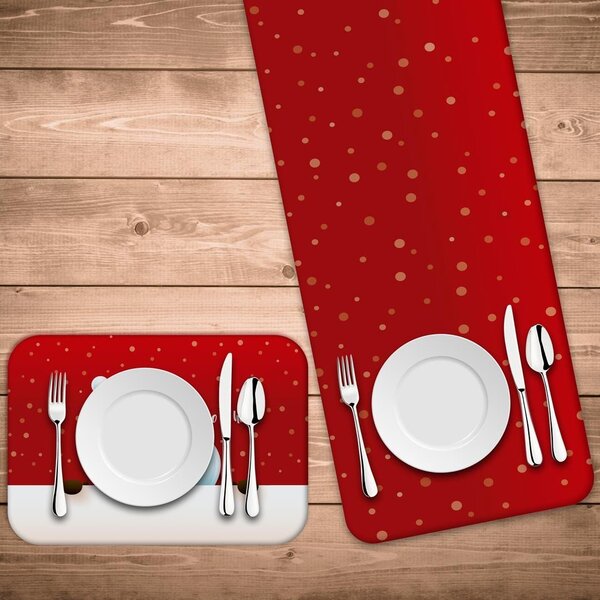 Jogo Americano Com Caminho De Mesa Cute Noel