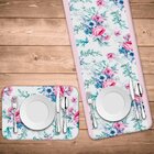 Jogo Americano Com Caminho De Mesa Wevans Floral Premium