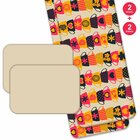 Jogo Americano Com Caminho De Mesa Wevans Xícaras Coloridas