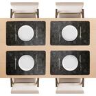 Jogo Americano Corino 4 Peças Limpa Fácil Preto - Blocos