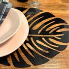 Jogo Americano Costela De Adão Sousplat Moderno Decorativo Su