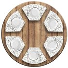 Jogo Americano De Natal Redondo Árvore Minimalista