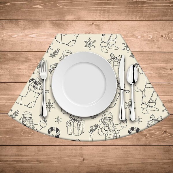 Jogo Americano De Natal Redondo Espírito Natalino