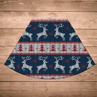 Jogo Americano De Natal Redondo Natal Antigo Azul