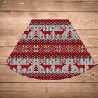 Jogo Americano De Natal Redondo Natal Antigo Vermelho