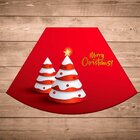 Jogo Americano De Natal Redondo Pinheiro Natalino Moderno