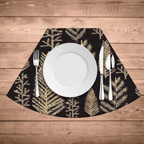 Jogo Americano De Natal Redondo Pinheiros Natalinos