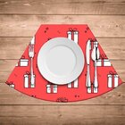 Jogo Americano De Natal Redondo Presentes