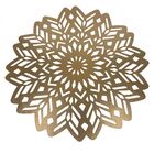 Jogo Americano De Poliestireno Dourado