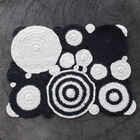 Jogo Americano em Crochê - Branco e Preto (6 Serviços)