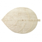 Jogo Americano Em Formato De Folha Em Linho Bege