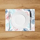 Jogo Americano Em Linho Concha Do Mar - 30x40 Cm 2 Peças