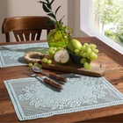 Jogo Americano Em Renda Color 4 Peças Interlar - Pistache