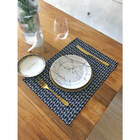 Jogo Americano Espinha De Peixe Preto