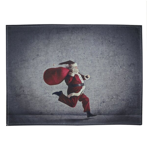 Jogo Americano Estampa Natalina Papai Noel 2 Peças