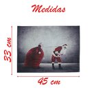 Jogo Americano Estampa Natalina Papai Noel 2 Peças