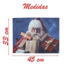 Jogo Americano Estampa Natalina Papai Noel 8 Peças