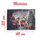 Jogo Americano Estampa Natalina Presentes Papai Noel 2 Peças