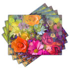 Jogo Americano - Floral Com 4 Peças - 426jo