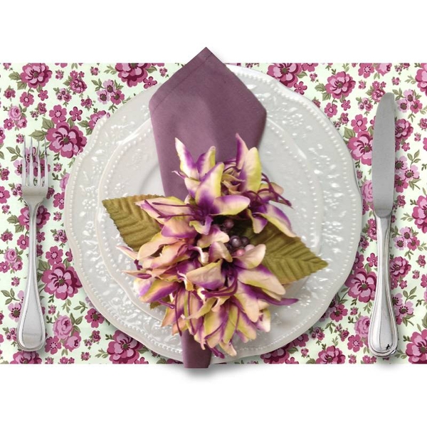 Jogo Americano Floral Cupido Da Charlô - 4 Unds