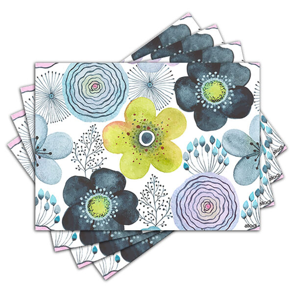 Jogo Americano - Flores Com 4 Peças - 568jo