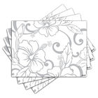 Jogo Americano - Flores Com 4 Peças - 585jo