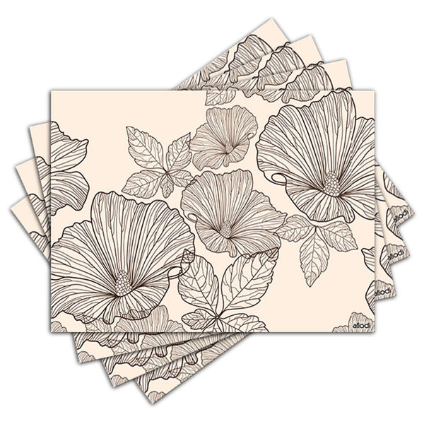 Jogo Americano - Flowers Com 4 Peças - 164jo