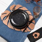 Jogo Americano Folha De Adão Art Wood Avulso Cobre