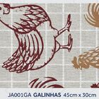 Jogo Americano Galinhas 45cm X 30cm Kapazi
