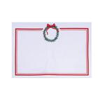 Jogo Americano Guirlandas Vrm/vrd 35x50cm 1595342