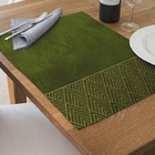 Jogo Americano Impermeável 6 Pcs Para Buffet Verde