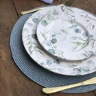 Jogo Americano Individual Redondo Verde Suculenta